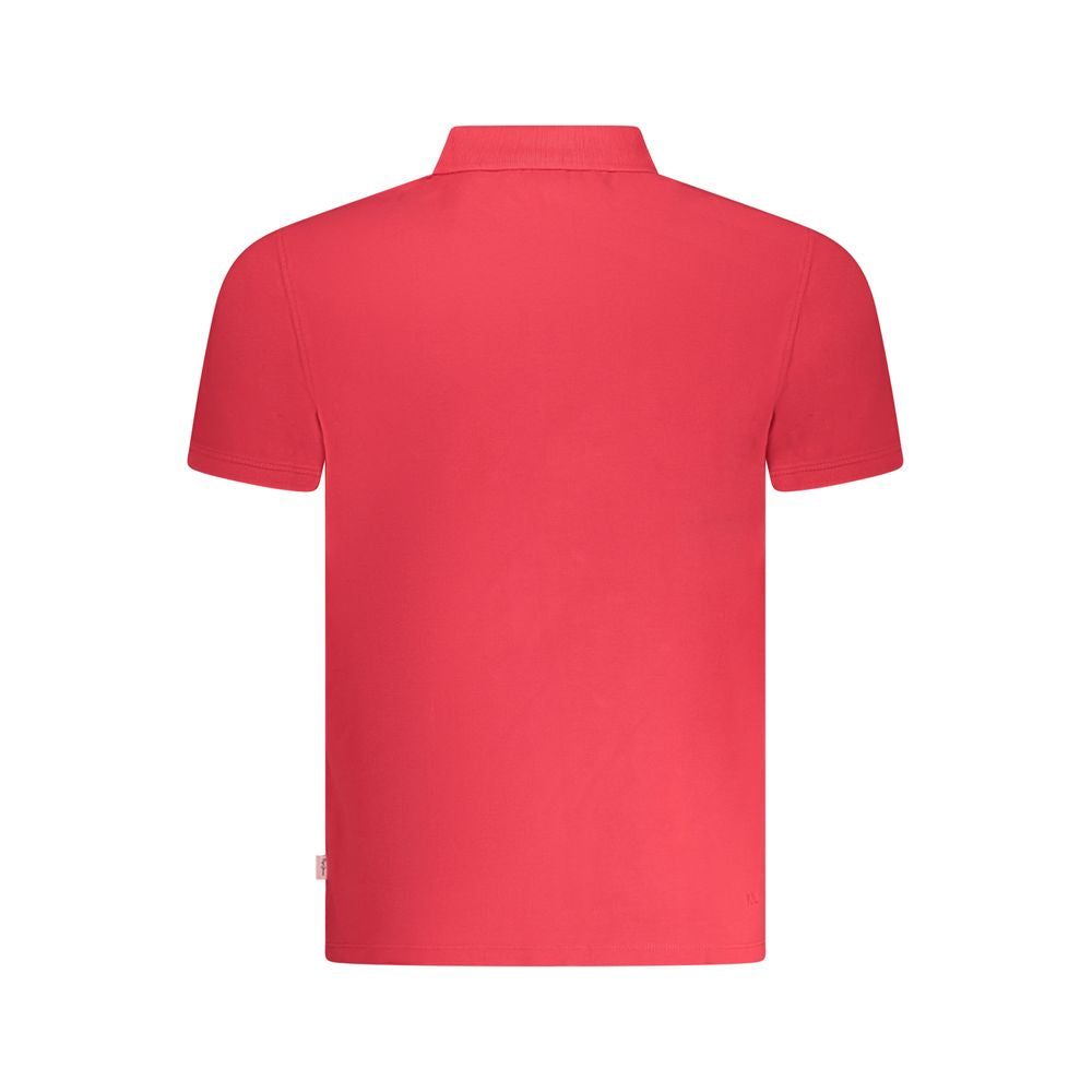 Polo da uomo in cotone rosso