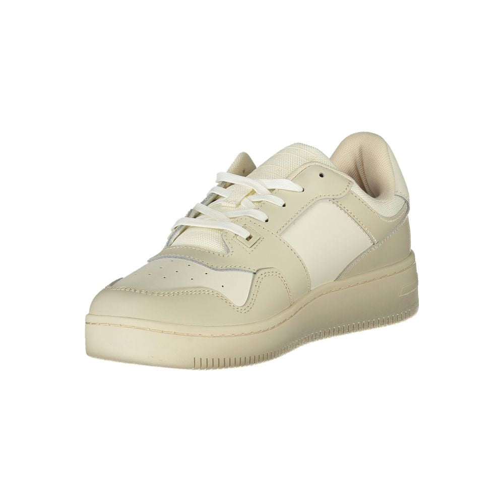 Beige Leather Men's Sneaker