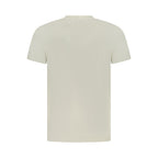 Beige Cotton Men's T-Shirt