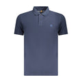 Men's Blue Cotton Polo
