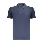 Men's Blue Cotton Polo