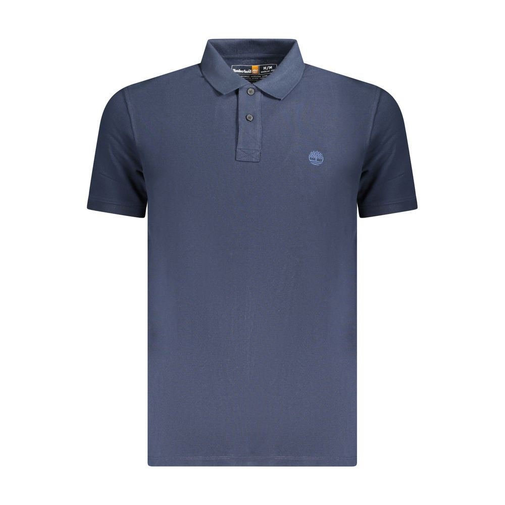 Men's Blue Cotton Polo
