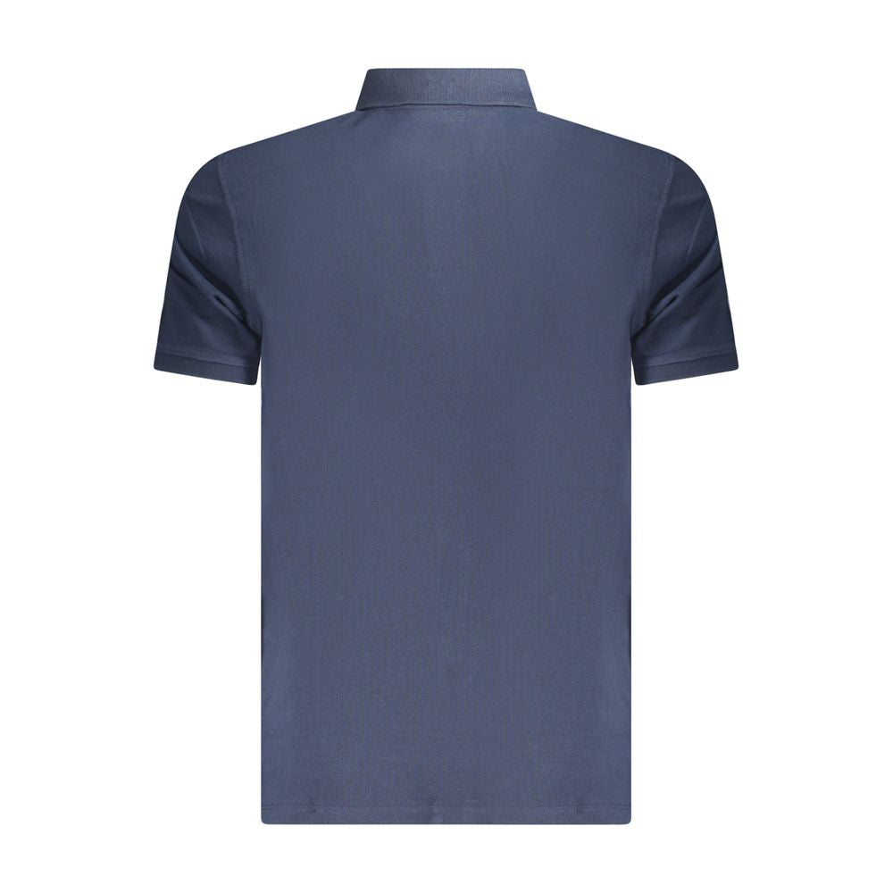 Men's Blue Cotton Polo