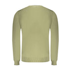 Green Cotton Men Sweater