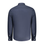 Blue Cotton Men Shirt