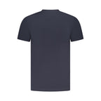 Blue Cotton Men T-Shirt