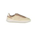 Beige Polyurethan-Sneaker für Damen