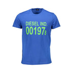 Blu Cotton Men T-Shirt