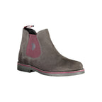 Gray Leather Men's Boot