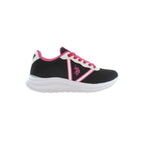 Black Polyester Women's Sneaker