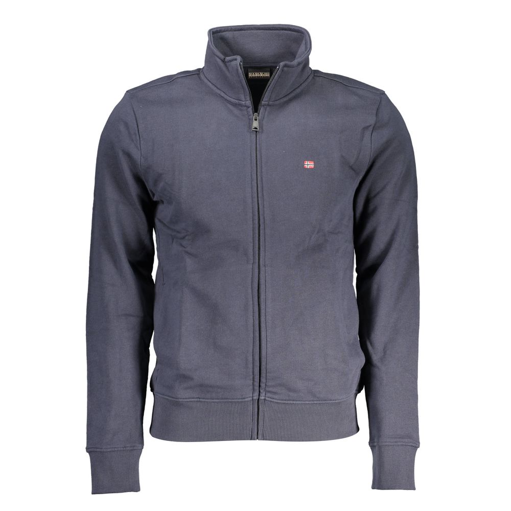 Blue Cotton Mens Sweatshirt