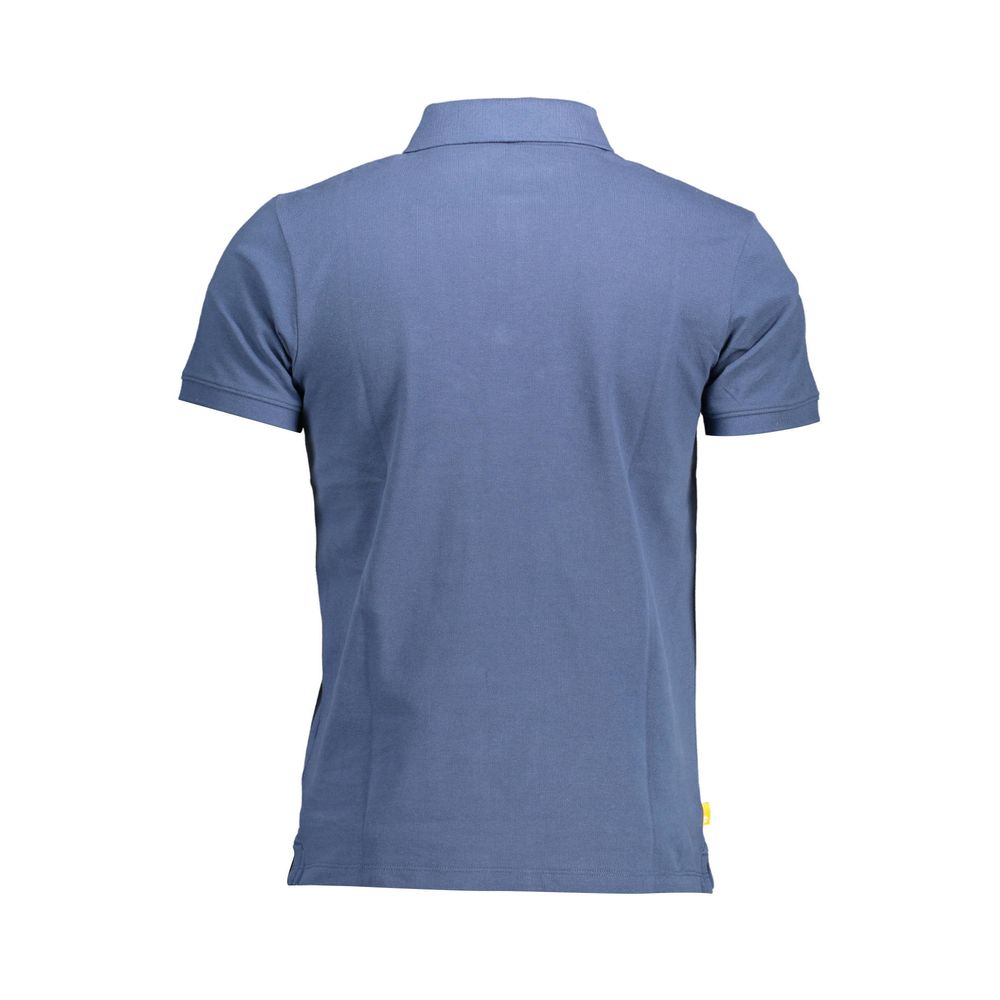 Polohemd für Herren aus blauer Baumwolle