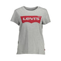 Graues Baumwoll-T-Shirt für Damen