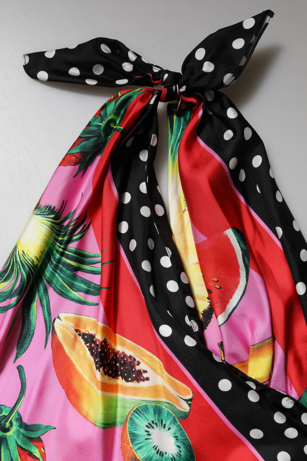 Mehrfarbiges, bauchfreies Halter-Partytop