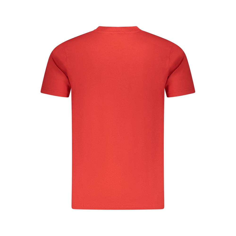 Rotes Baumwoll-Herren-T-Shirt