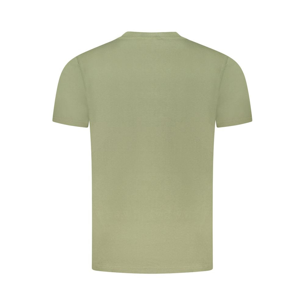 Grünes Baumwoll-Herren-T-Shirt