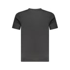 Schwarzes Baumwoll-Herren-T-Shirt