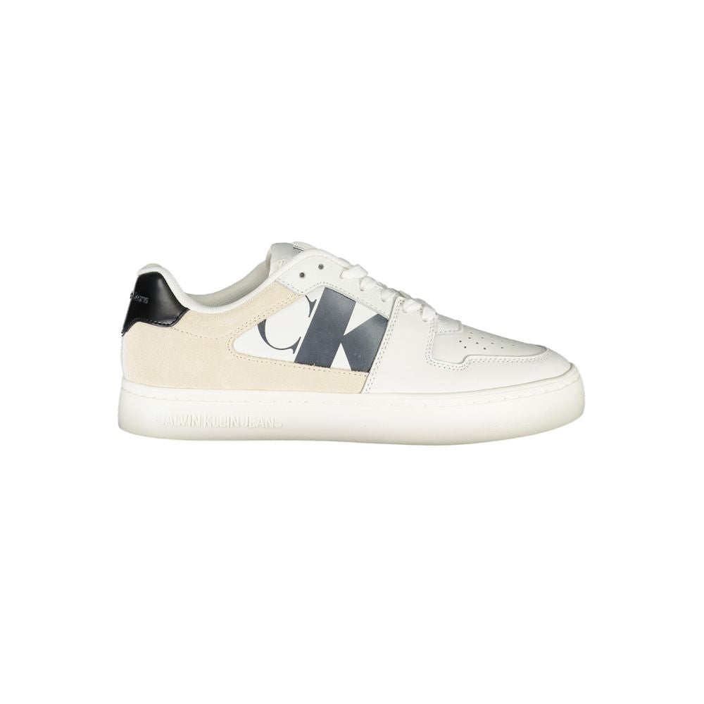 White Polyurethane Women's Sneaker