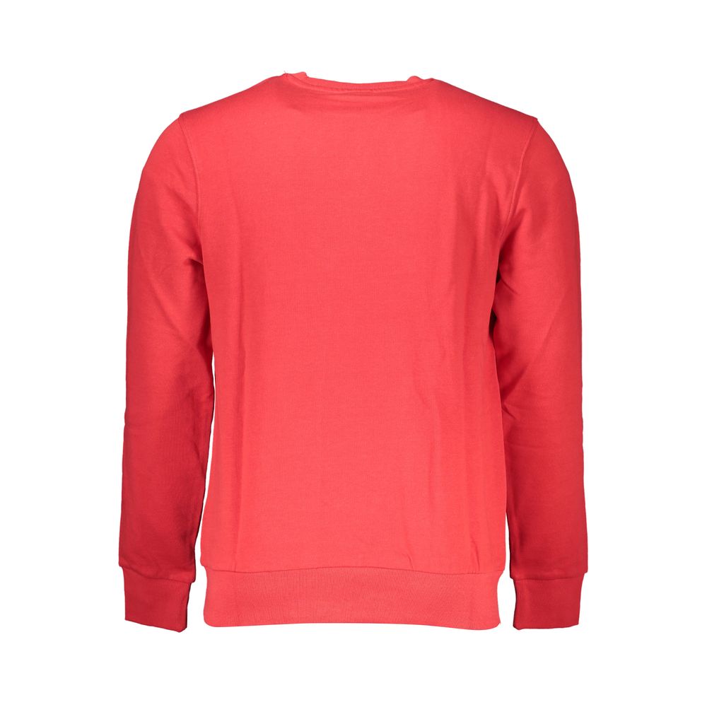 Maglione da uomo in cotone rosso