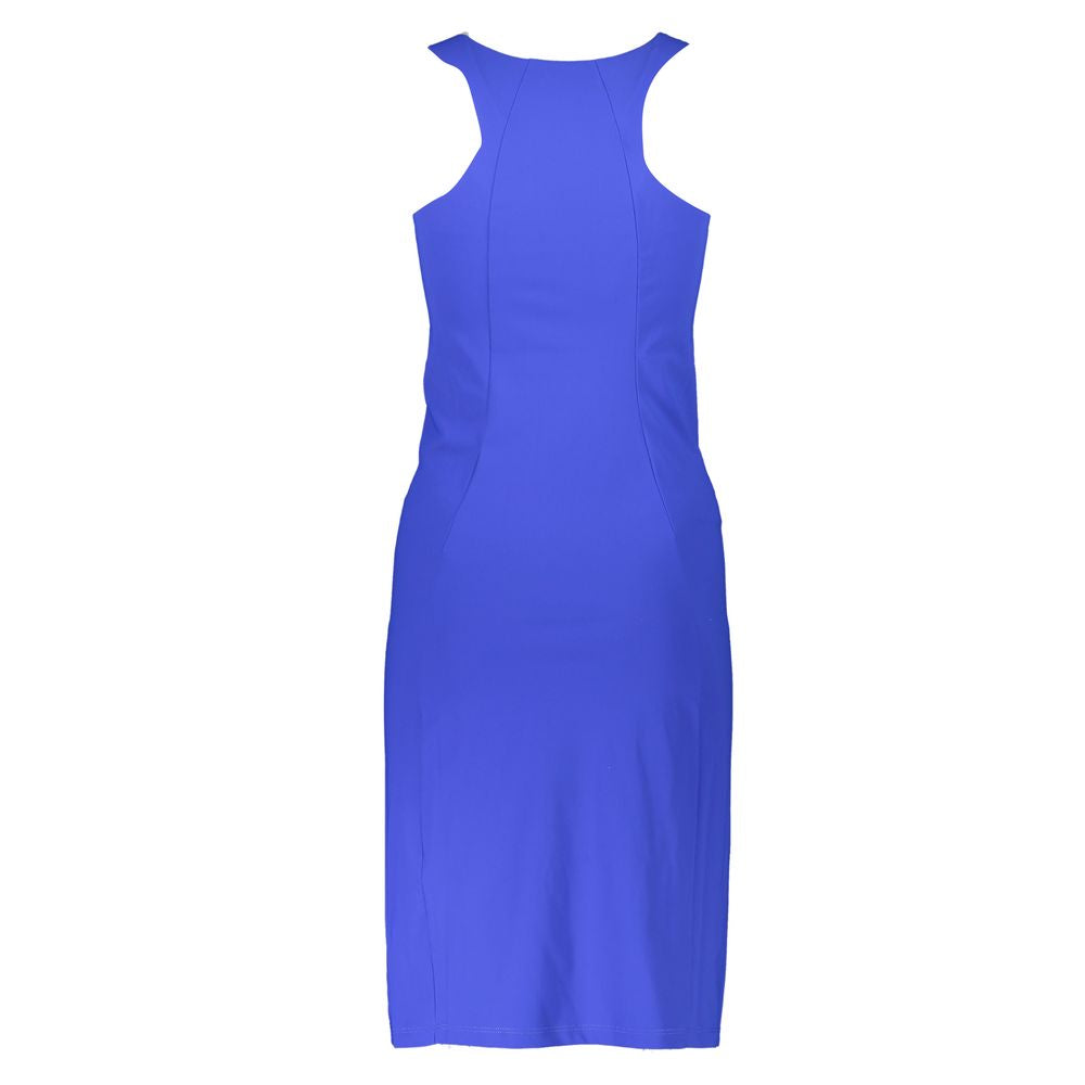 Blaues Polyamid-Damenkleid