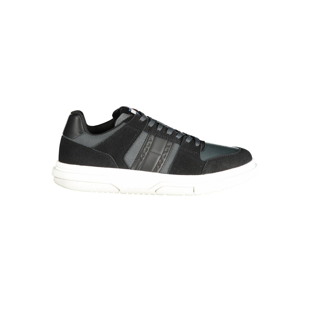 Herren-Sneaker aus schwarzem Leder