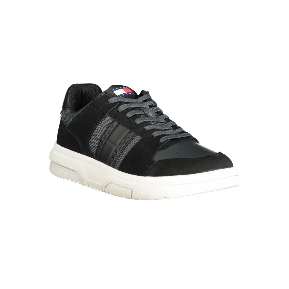 Herren-Sneaker aus schwarzem Leder