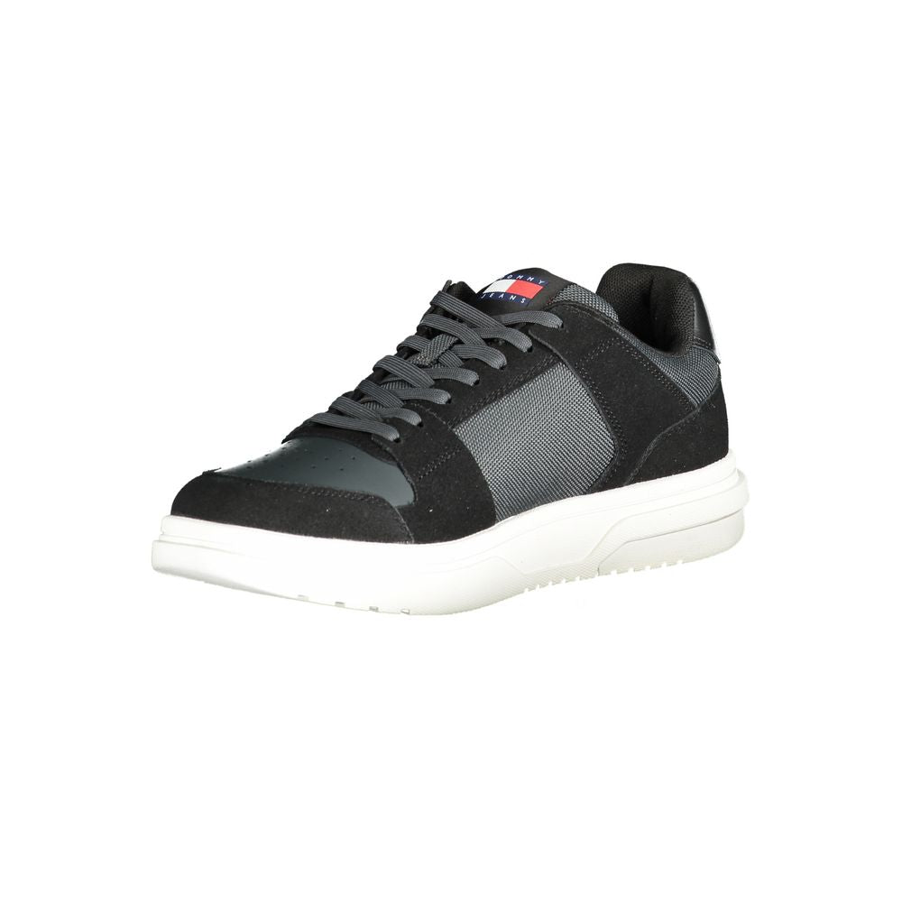 Herren-Sneaker aus schwarzem Leder