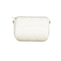 White Polyurethane Women's Bag with Adjustable Shoulder Strap