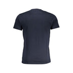 Blaues Herren-T-Shirt aus Baumwolle