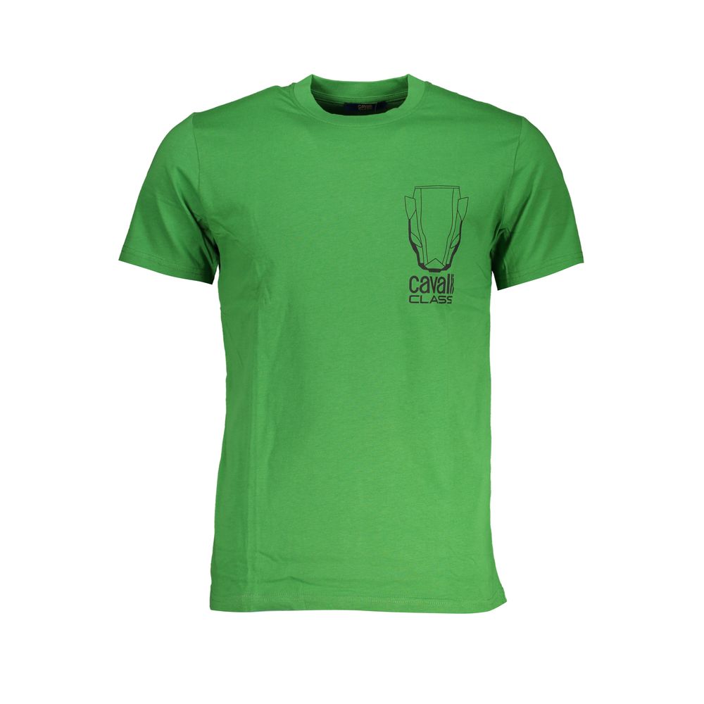 Grünes Herren-T-Shirt aus Baumwolle