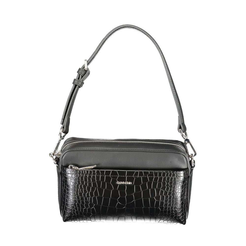 Black Polyurethane Women's Bag