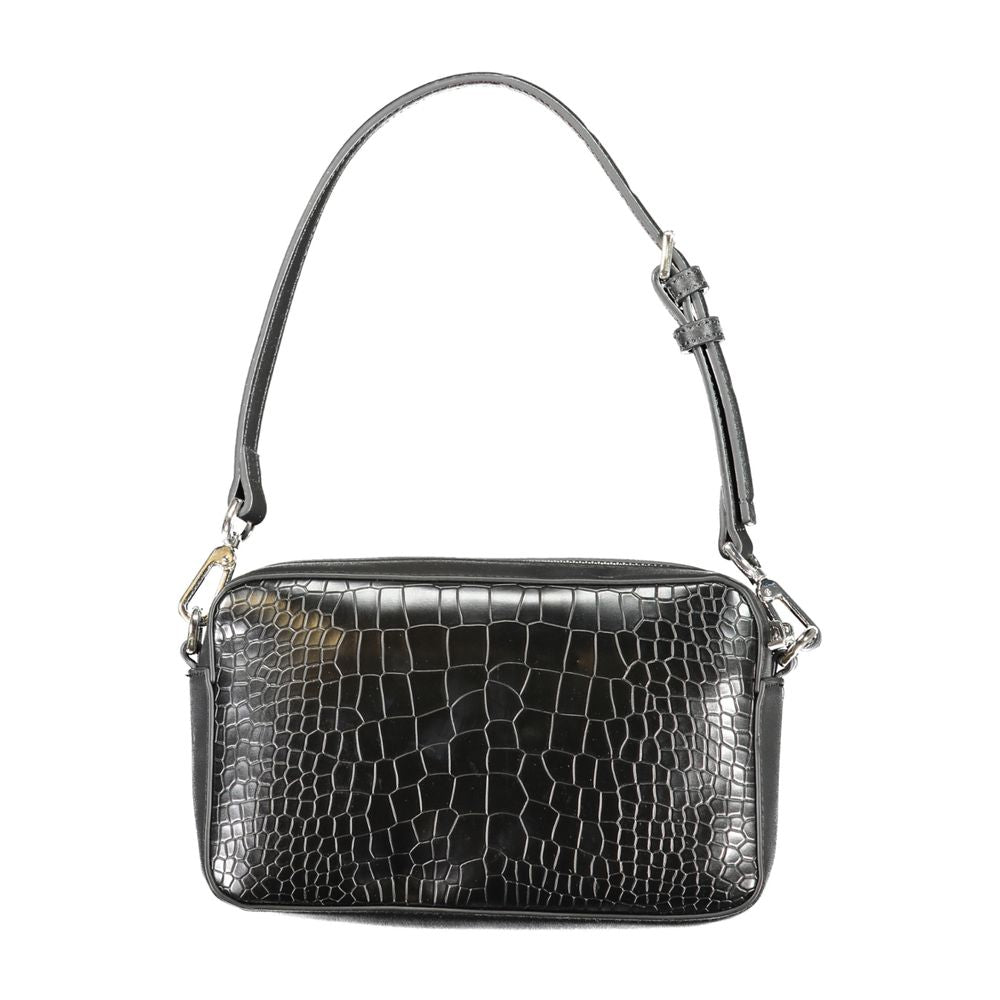Black Polyurethane Women's Bag