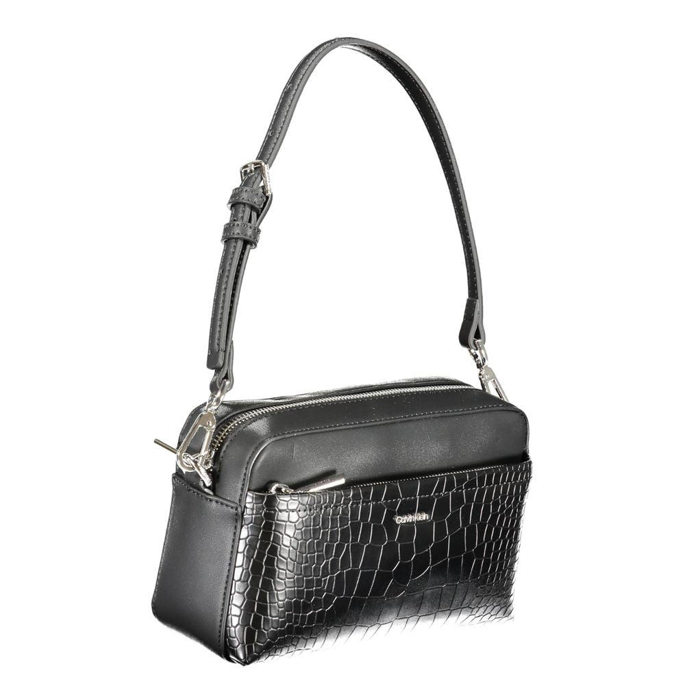 Black Polyurethane Women's Bag