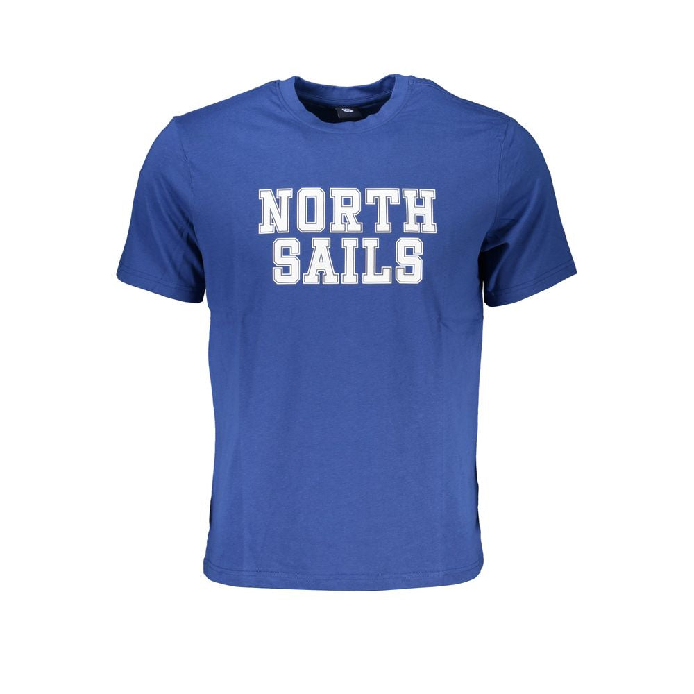 Blaues Baumwoll-T-Shirt für Herren