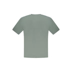 Green Cotton Men T-Shirt