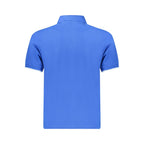 Blaues Herren-Polohemd aus Baumwolle