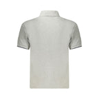 Herren Polo Grau Cotton