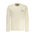 Beige Cotton Men Sweatshirt