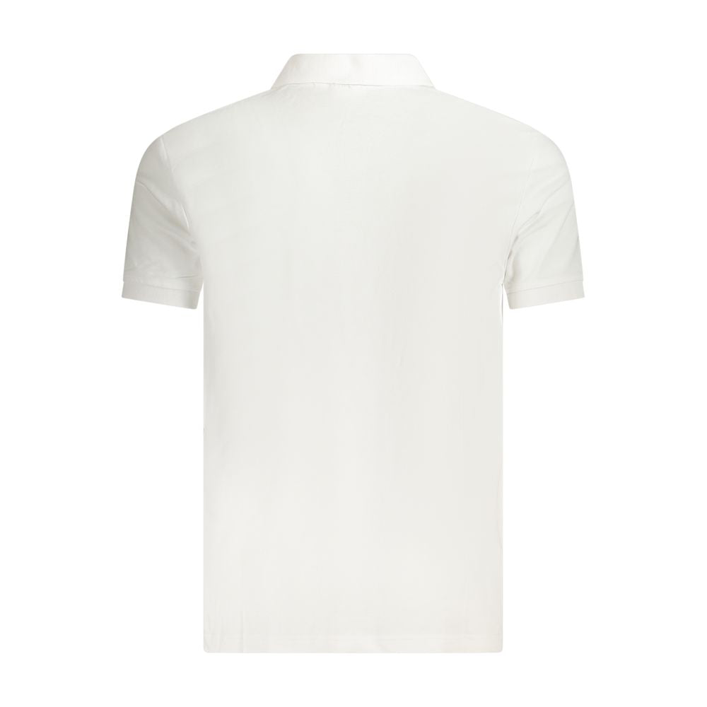 Herren-Poloshirt aus weißer Baumwolle