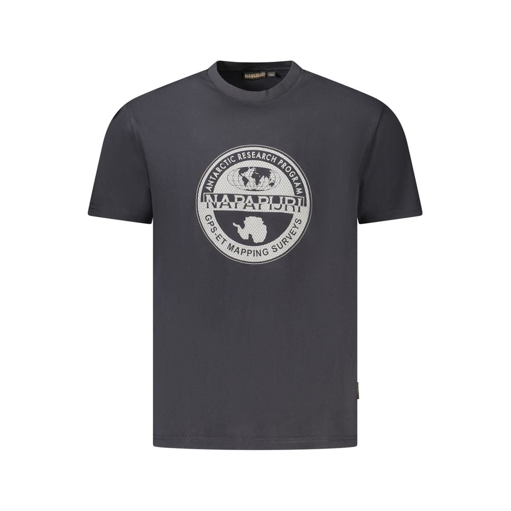 Herren-T-Shirt aus schwarzer Baumwolle