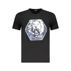 Black Cotton Men T-Shirt