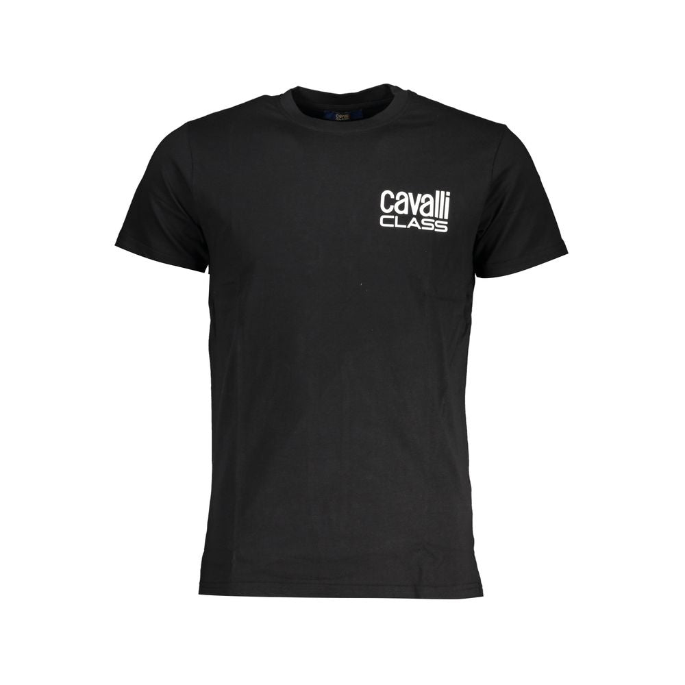 Schwarzes Herren-T-Shirt aus Baumwolle