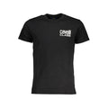 Schwarzes Herren-T-Shirt aus Baumwolle