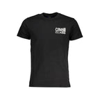 Schwarzes Herren-T-Shirt aus Baumwolle