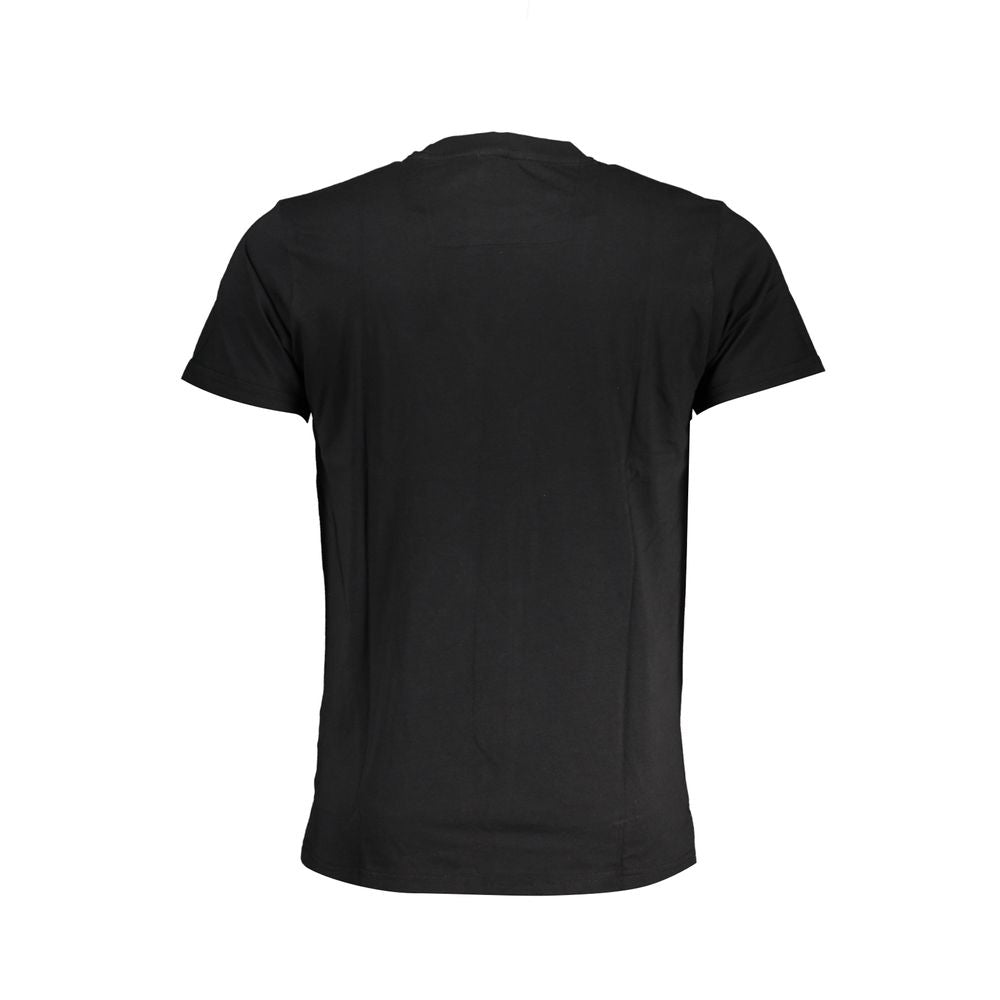 Schwarzes Herren-T-Shirt aus Baumwolle