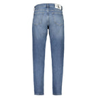 Blue Cotton Men's Tapered Jean