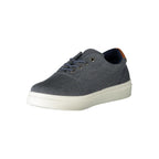 Blue Polyurethane Men Sneaker