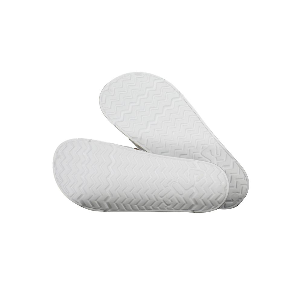 Weiße Polyurethan Damen Pantolette
