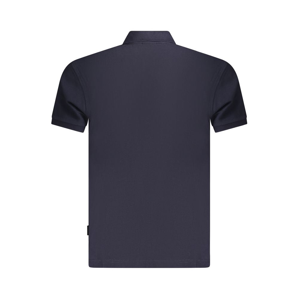 Blue Cotton Men's Polo