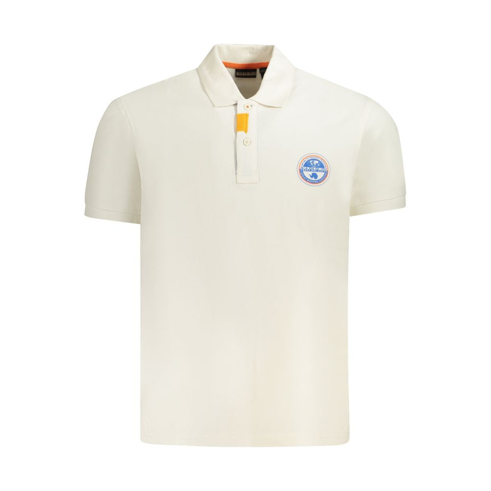 White Cotton Men's Polo Shirt